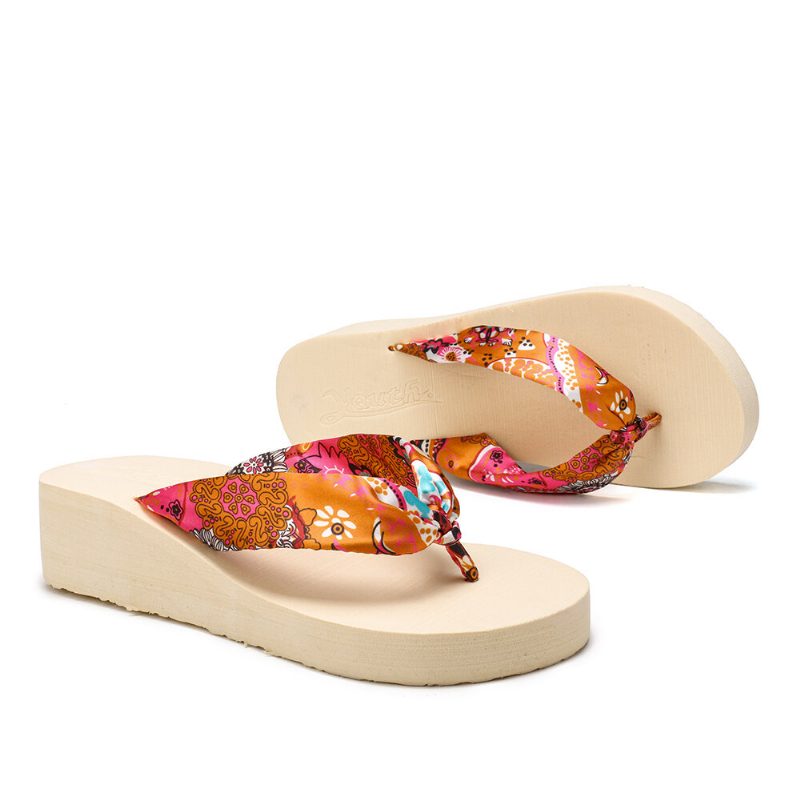 Dameklær Band Clip Toe Platform Tøfler
