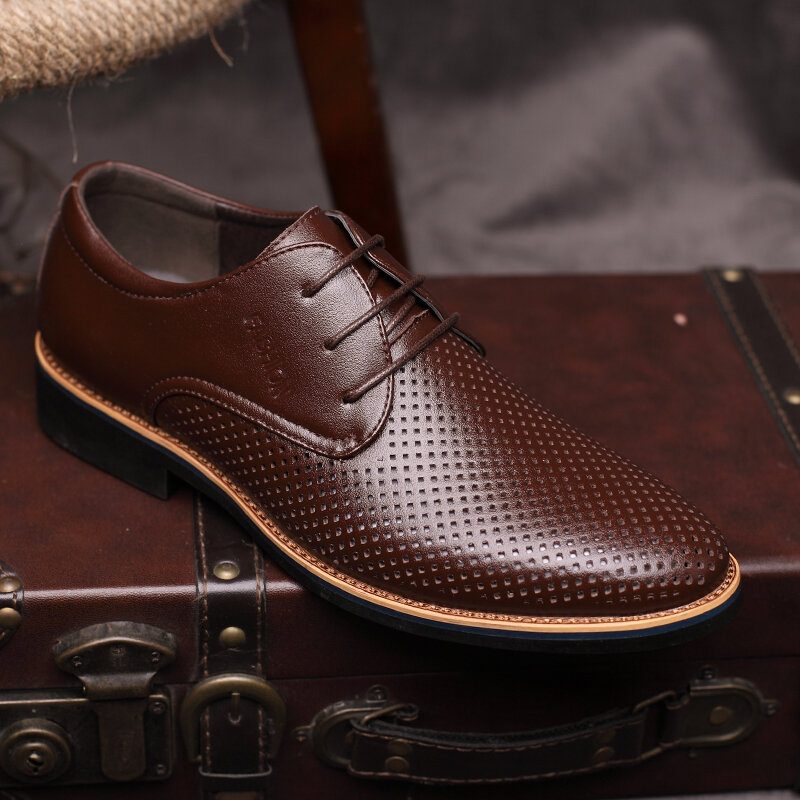 Mikrofiber Pustende Hollow Out Business Casual Oxfords