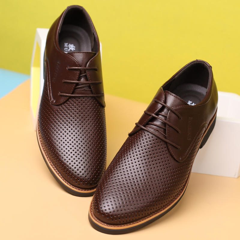 Mikrofiber Pustende Hollow Out Business Casual Oxfords