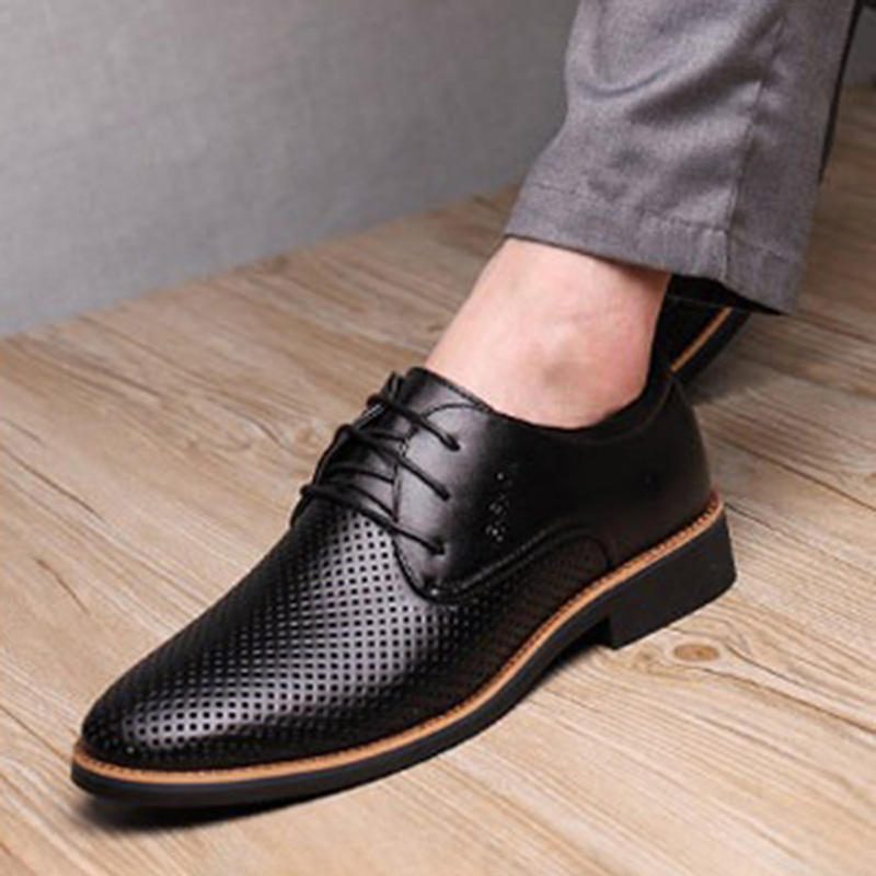 Mikrofiber Pustende Hollow Out Business Casual Oxfords