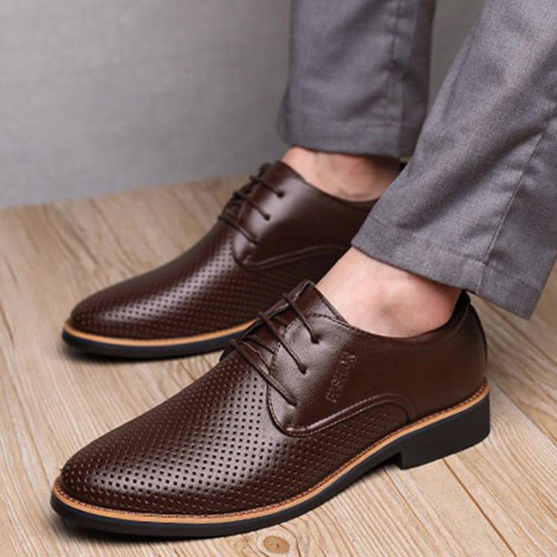 Mikrofiber Pustende Hollow Out Business Casual Oxfords