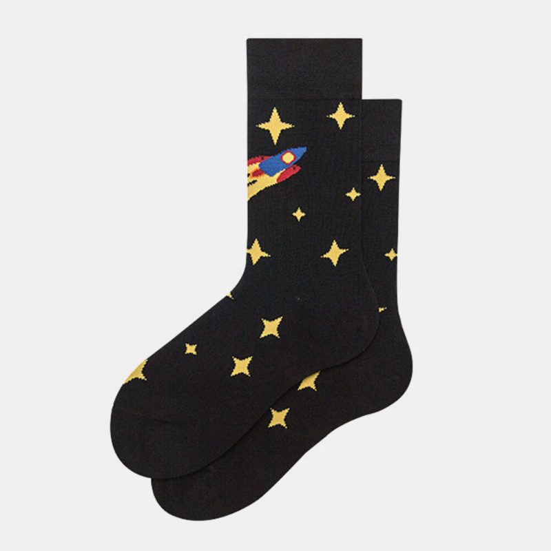 Sokker Herre Strømper Dame Trend Starry Sky Tube Cotton Street Sokker
