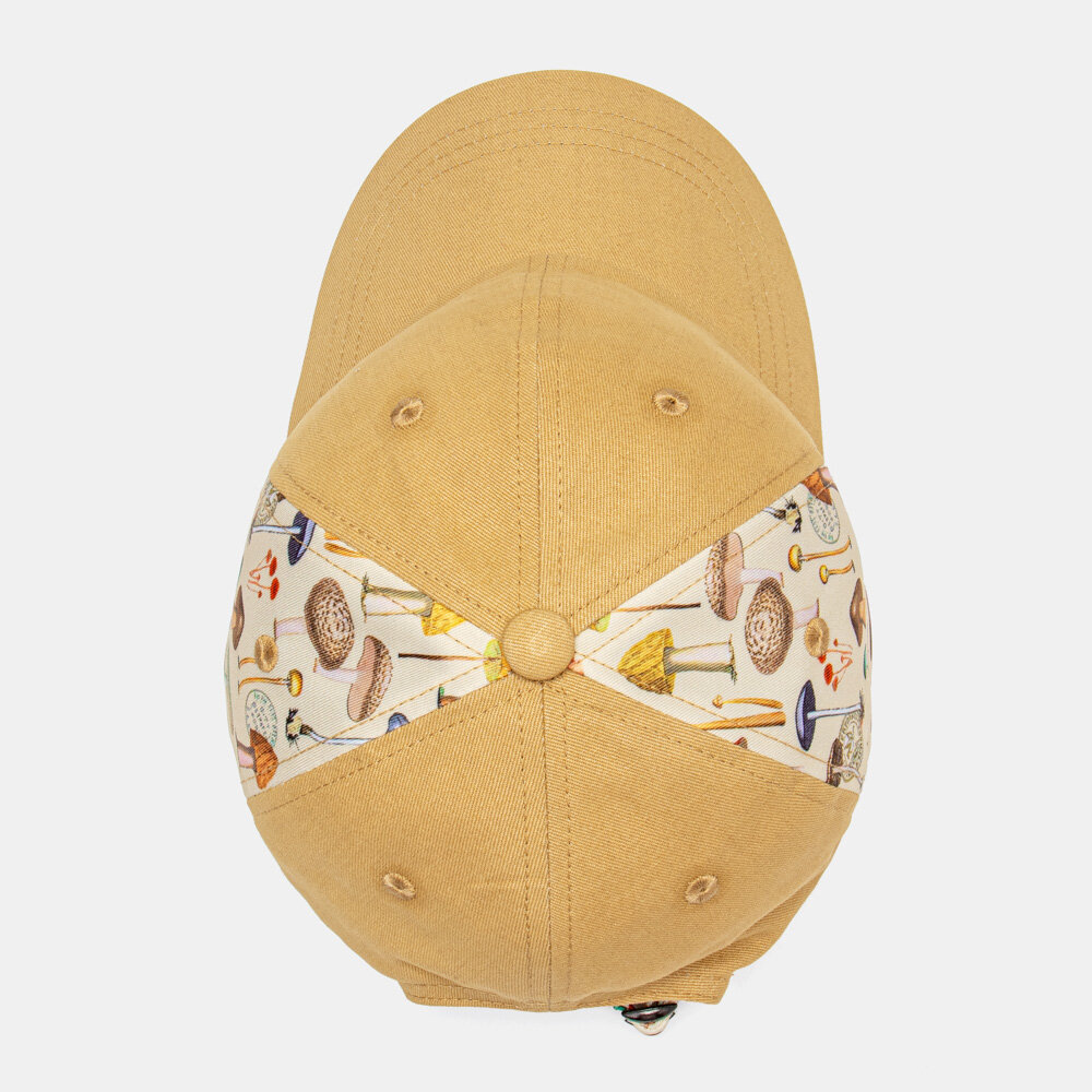 Collrown Unisex Mushroom Patch Patch Patchwork Mote Personlighet Solskjerm Baseballhatt