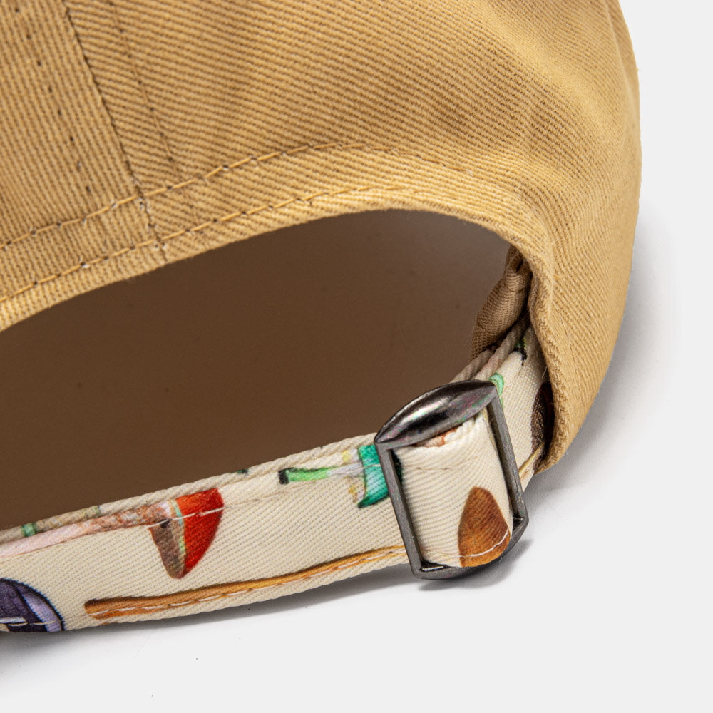 Collrown Unisex Mushroom Patch Patch Patchwork Mote Personlighet Solskjerm Baseballhatt